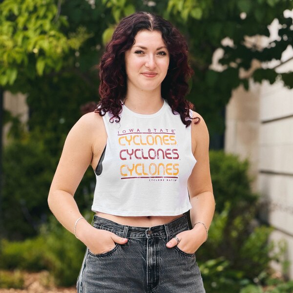 ZooZatz Women's Cyclone Nation White 26 Muscle T-Shirt